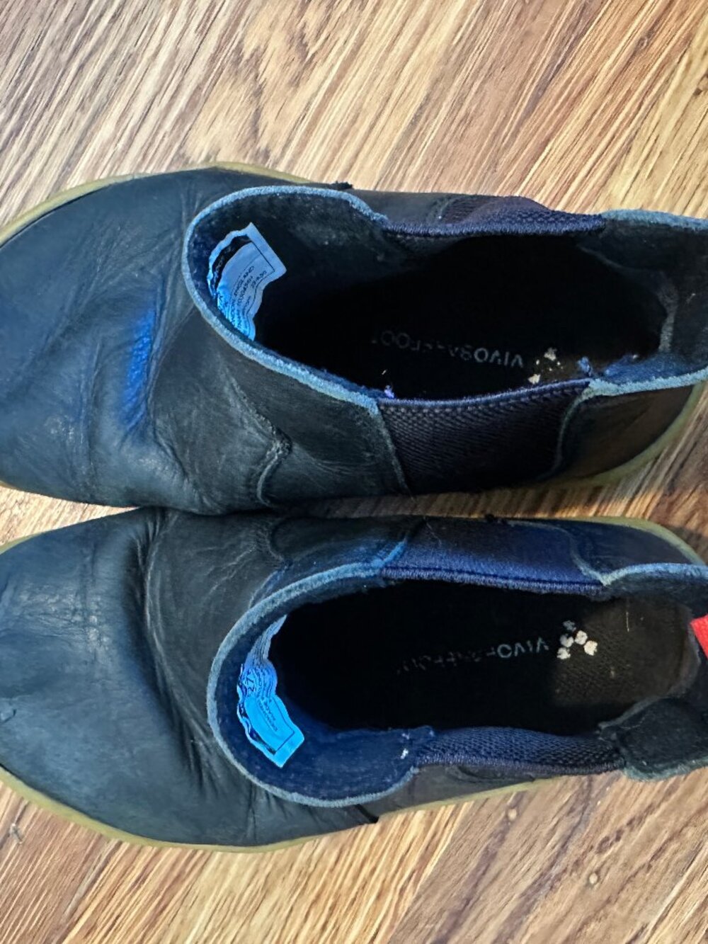 Kids Size 27k Vivobarefoot Leather Chelsea Boots – Black - Picture 3 of 6